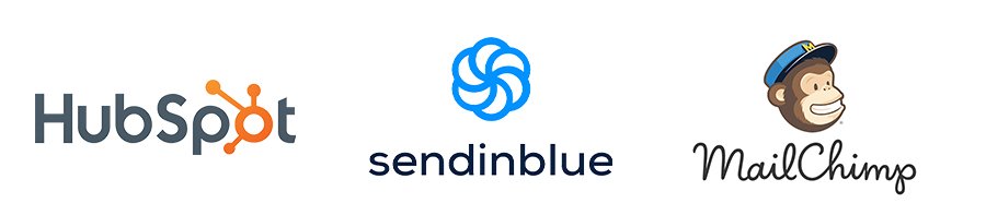 Logo Hubspot Sendinblue Malchimp